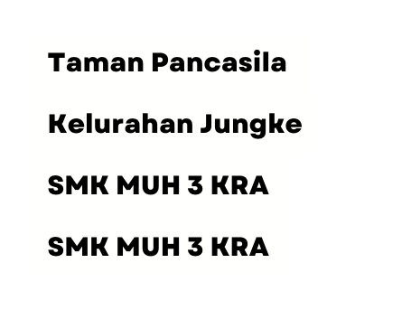 Taman Pancasila Kelurahan Jungke SMK MUH 3 KRA SMK MUH 3 KRA